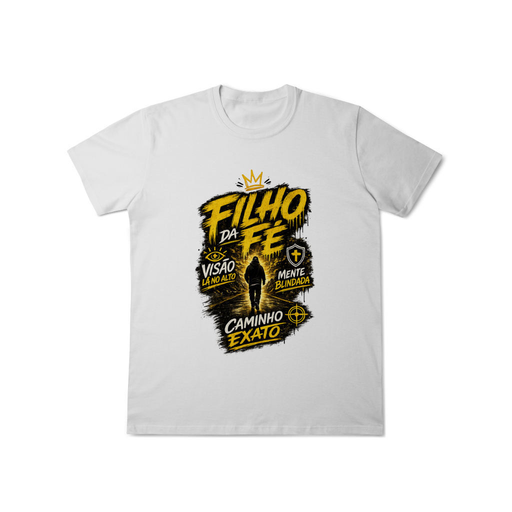 Camisa Filho da Fé Caminho Exato Unissex 100% Algodão
