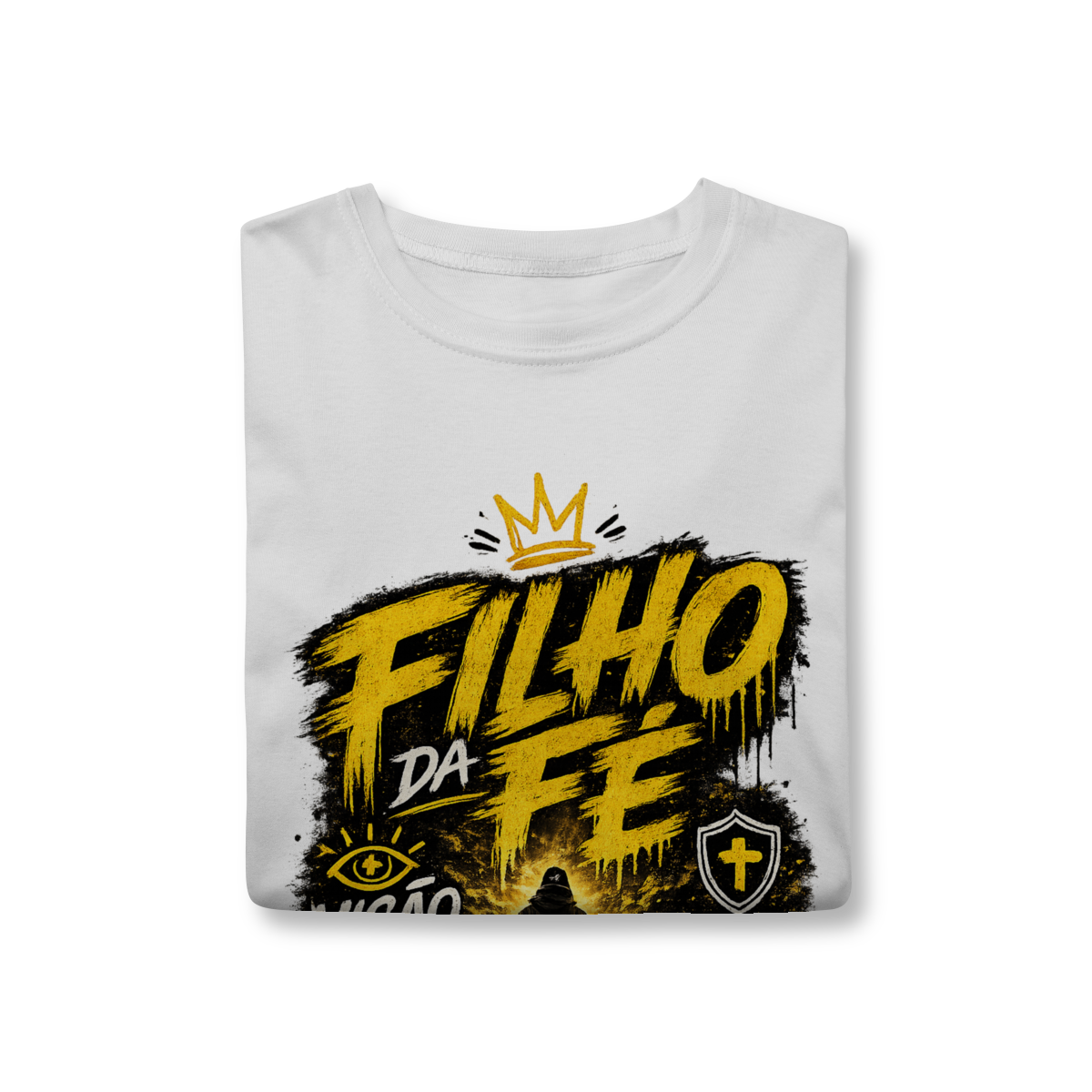 Camisa Filho da Fé Caminho Exato Unissex 100% Algodão