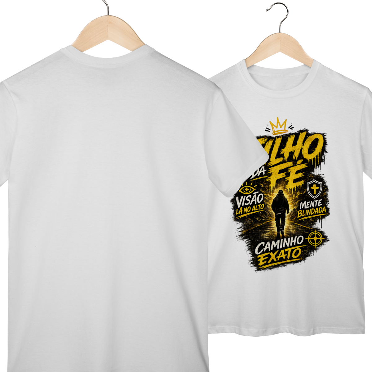 Camisa Filho da Fé Caminho Exato Unissex 100% Algodão