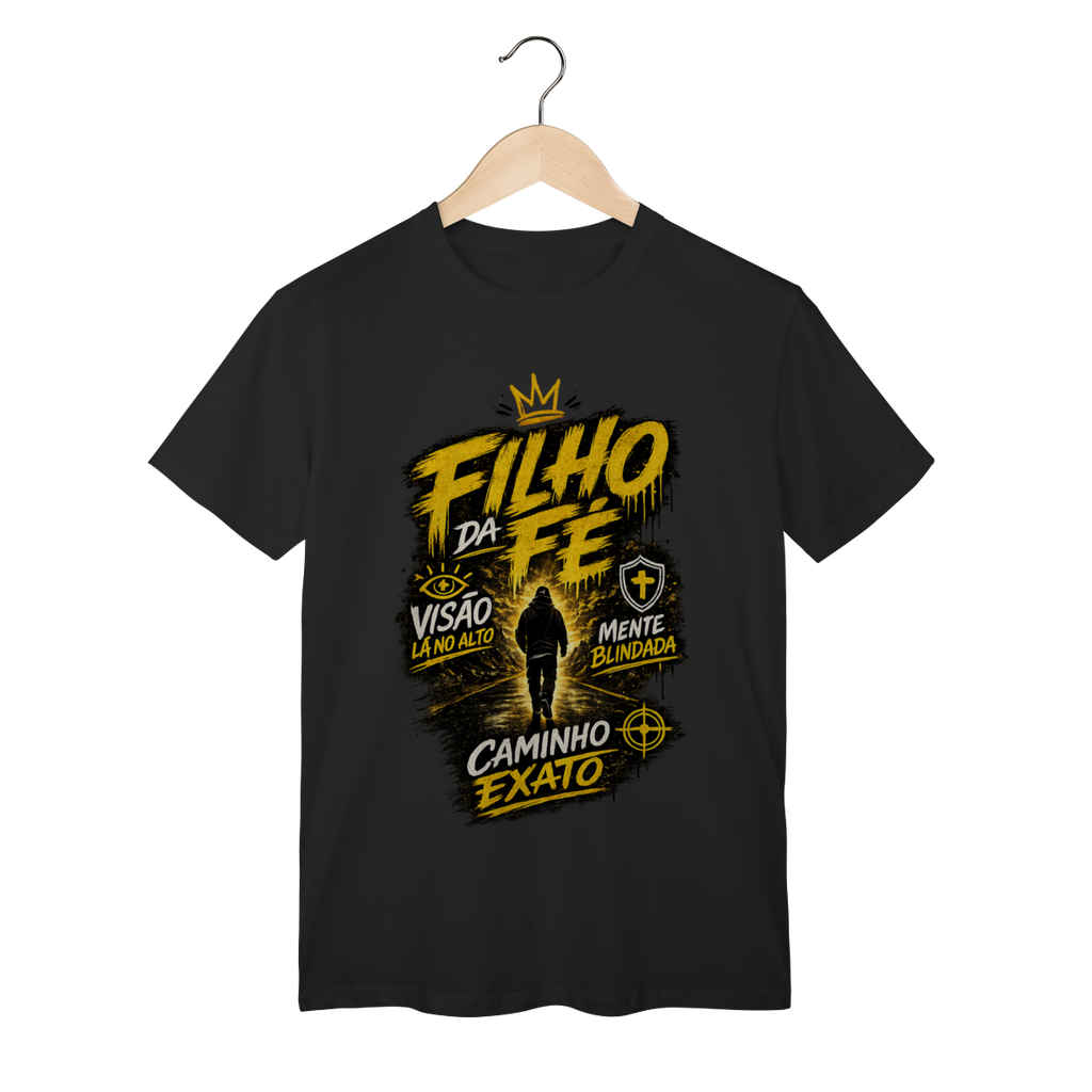 Camisa Filho da Fé Caminho Exato Unissex 100% Algodão