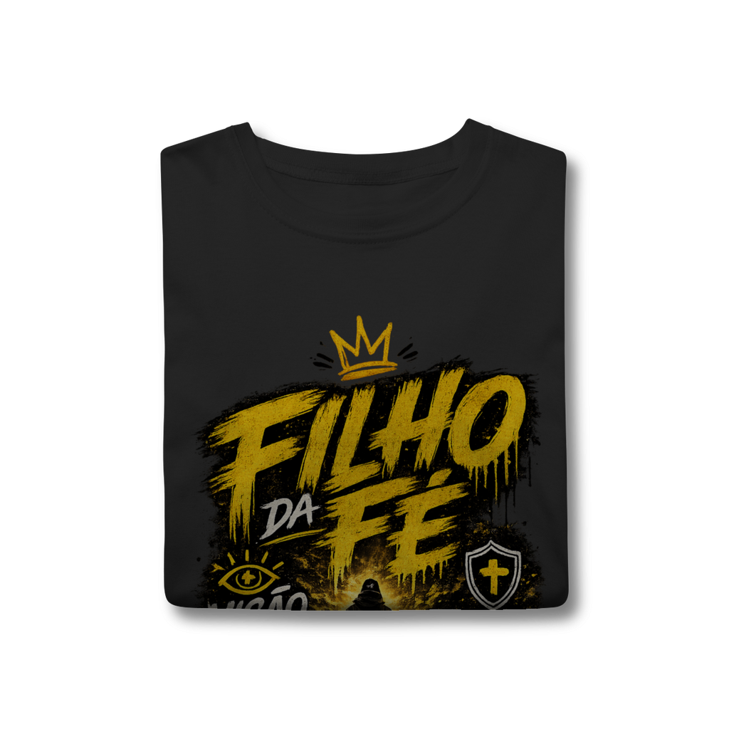 Camisa Filho da Fé Caminho Exato Unissex 100% Algodão