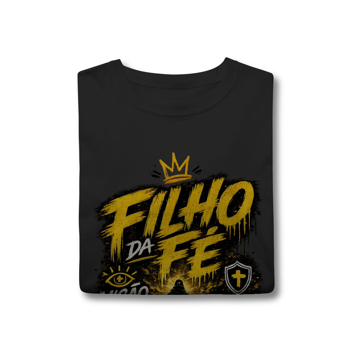 Camisa Filho da Fé Caminho Exato Unissex 100% Algodão