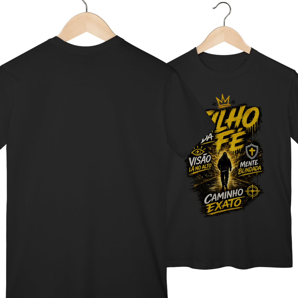 Camisa Filho da Fé Caminho Exato Unissex 100% Algodão